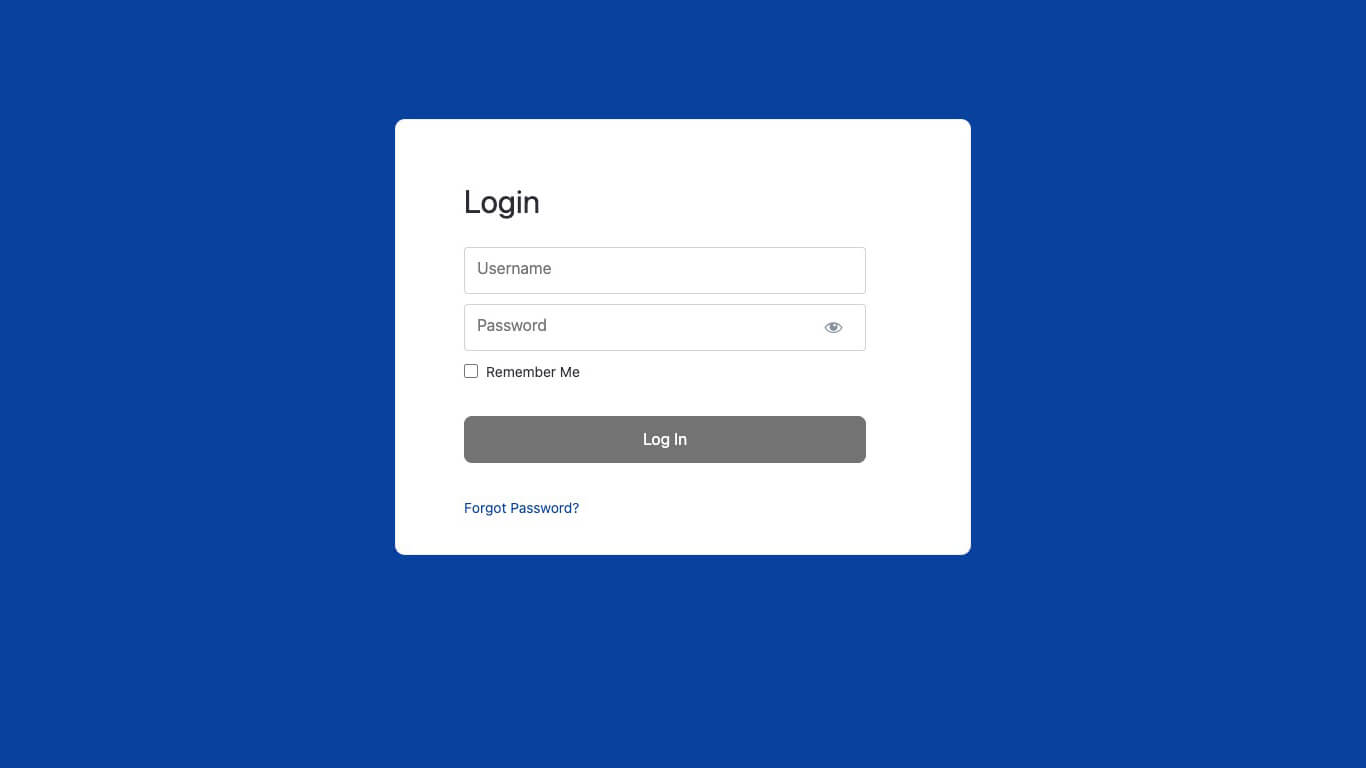 WishList LMS Login Page Preview