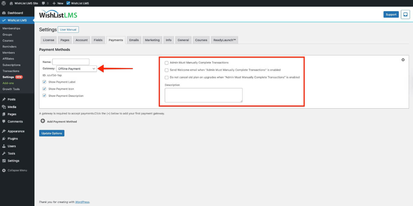 Offline payment method