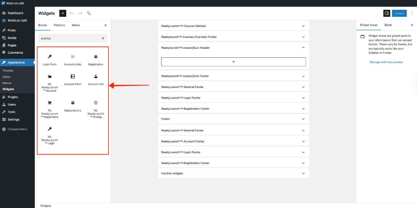 Classic or LaunchPad widgets