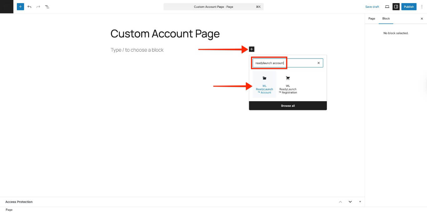 LaunchPad Account block