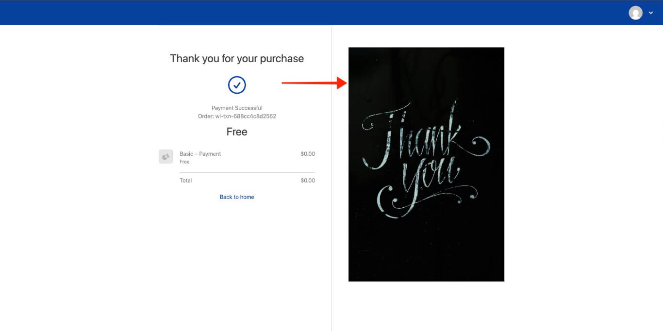 Welcome image preview