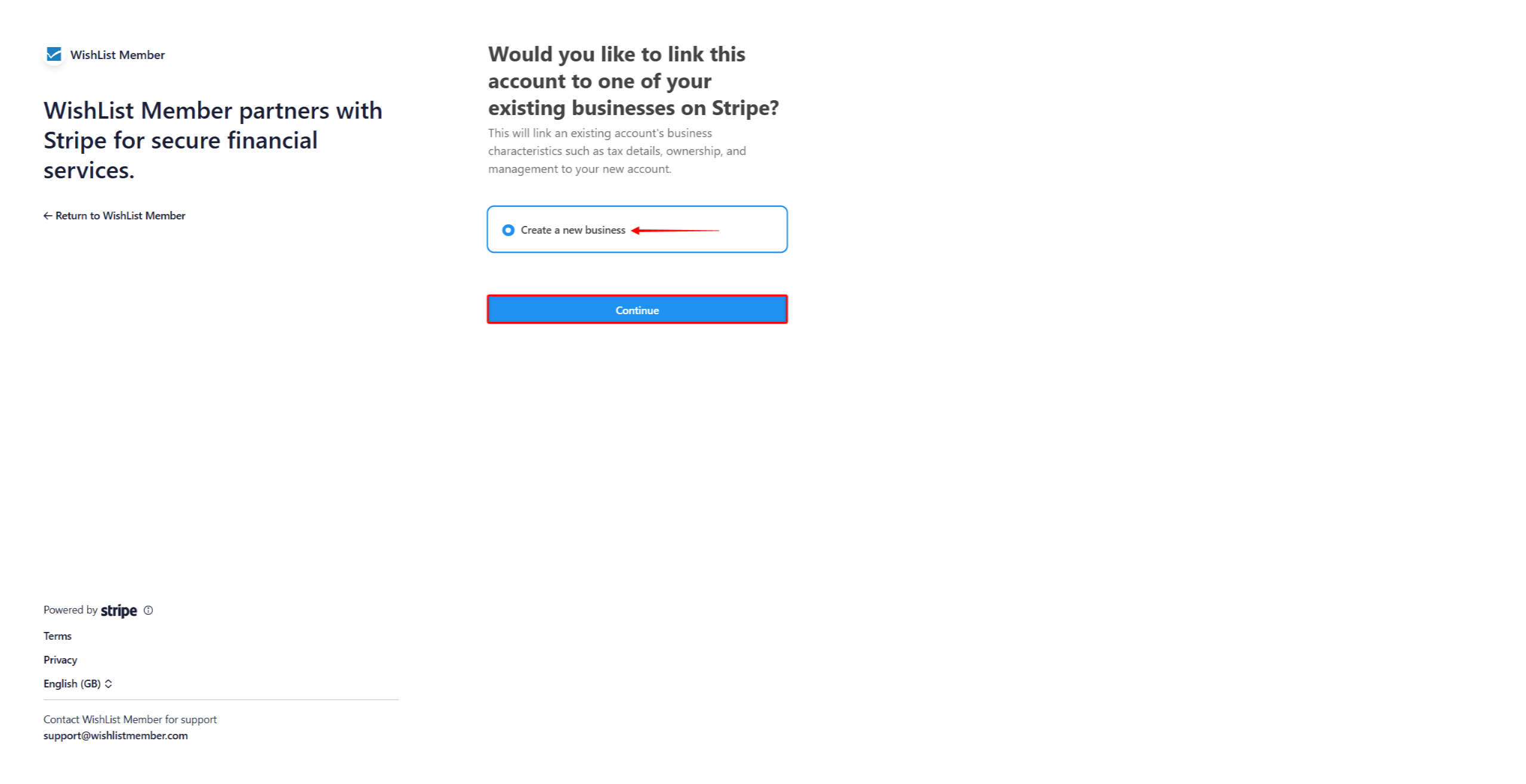 Stripe Business Setup