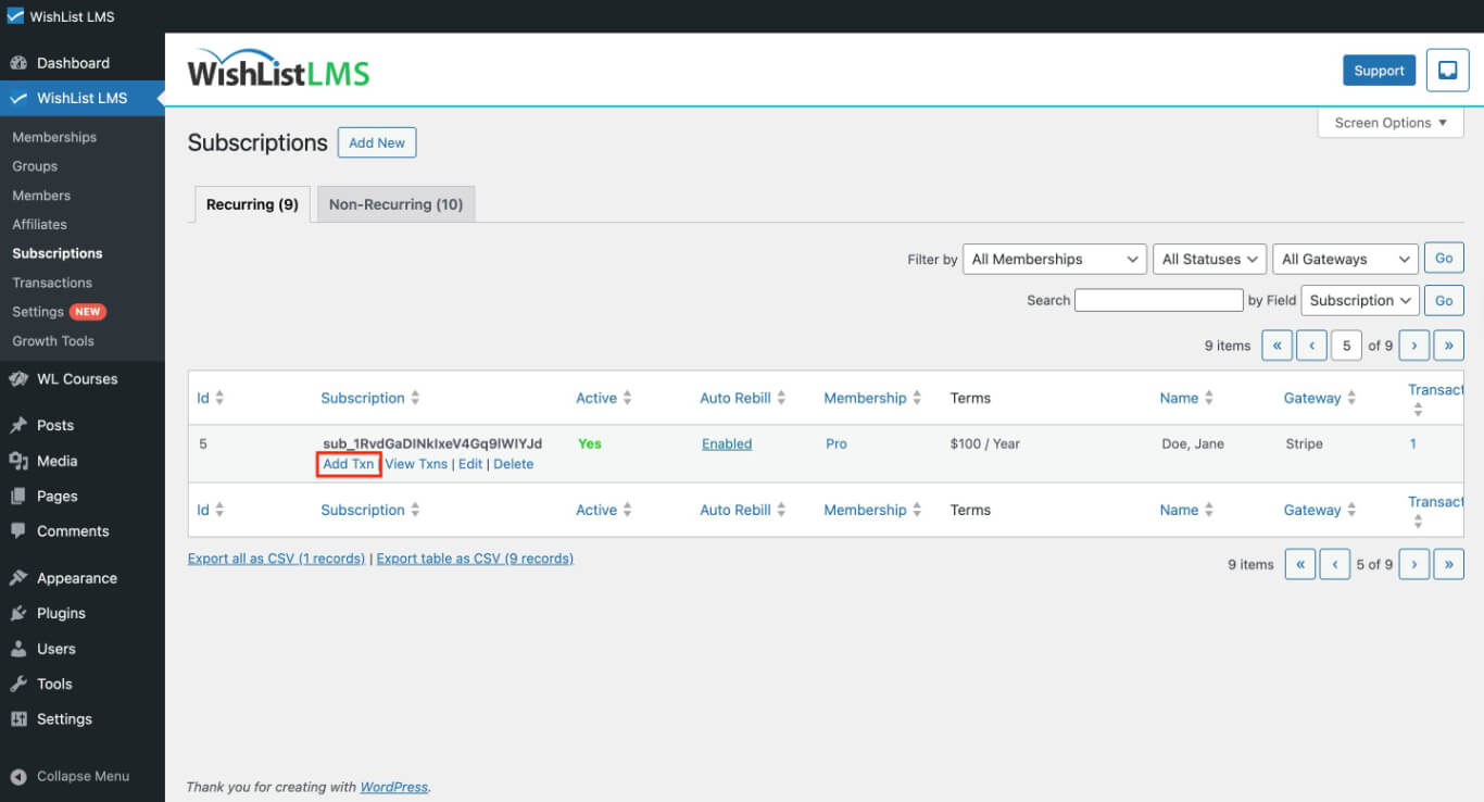add manual transactions