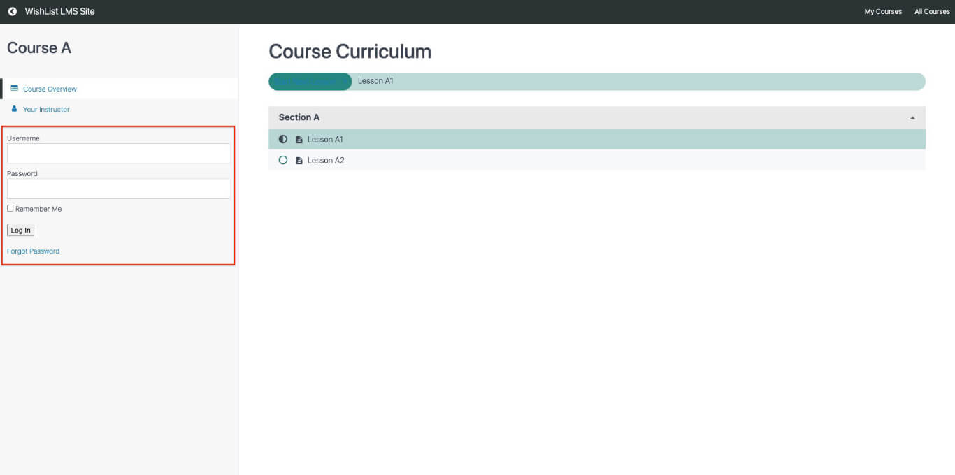 Vista previa de los usuarios no conectados