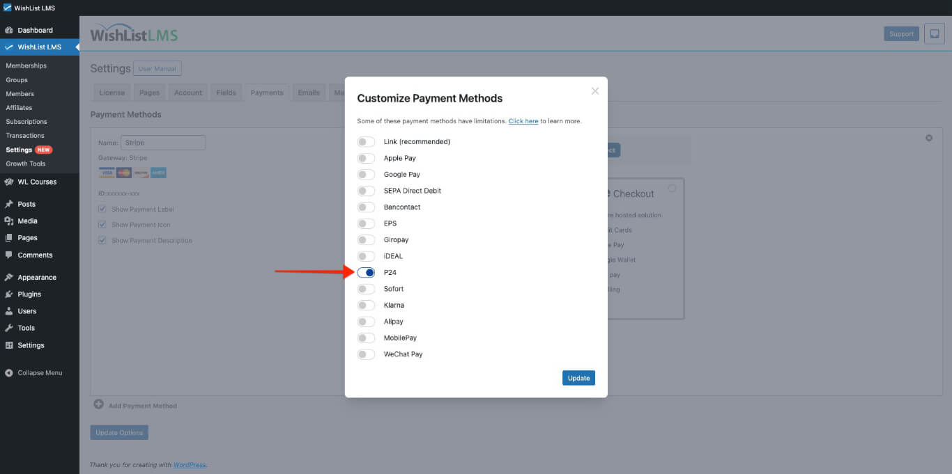 Przelewy24 payment method