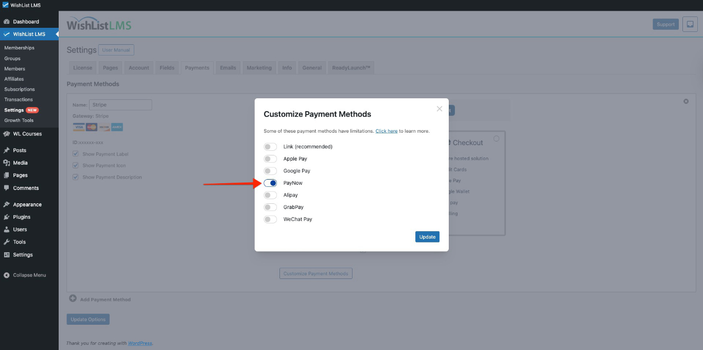 Paynow payment method