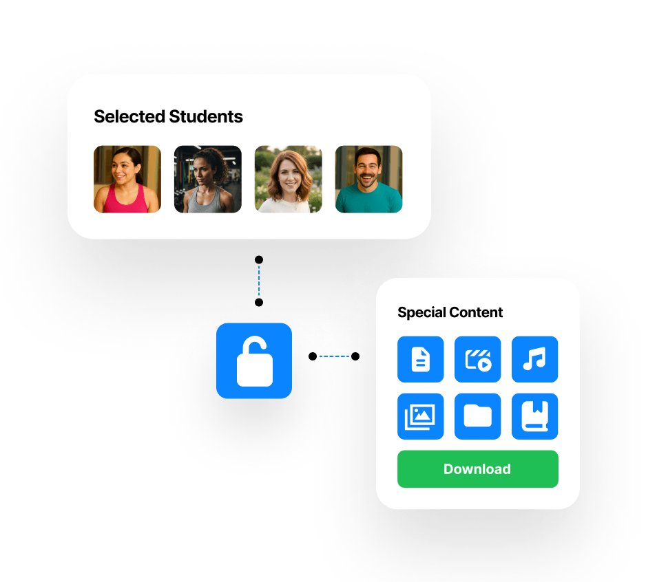 Choose exactly who gets access to special content1