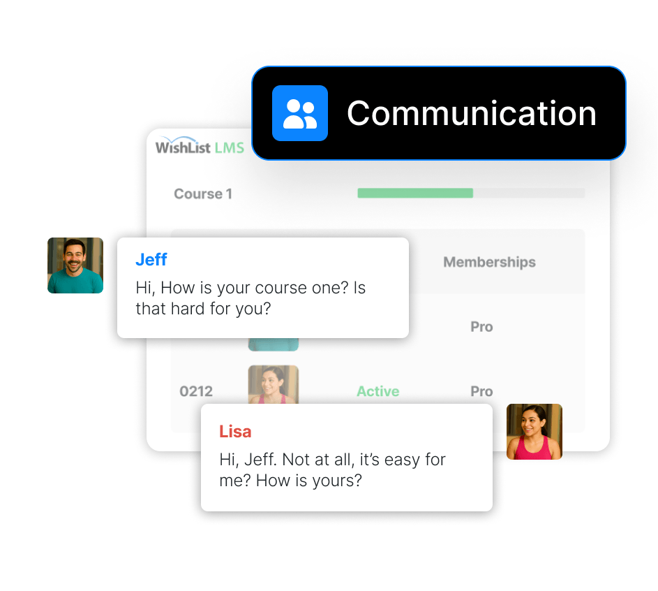 Ofrezca a los estudiantes un lugar donde seguir participando en su curso